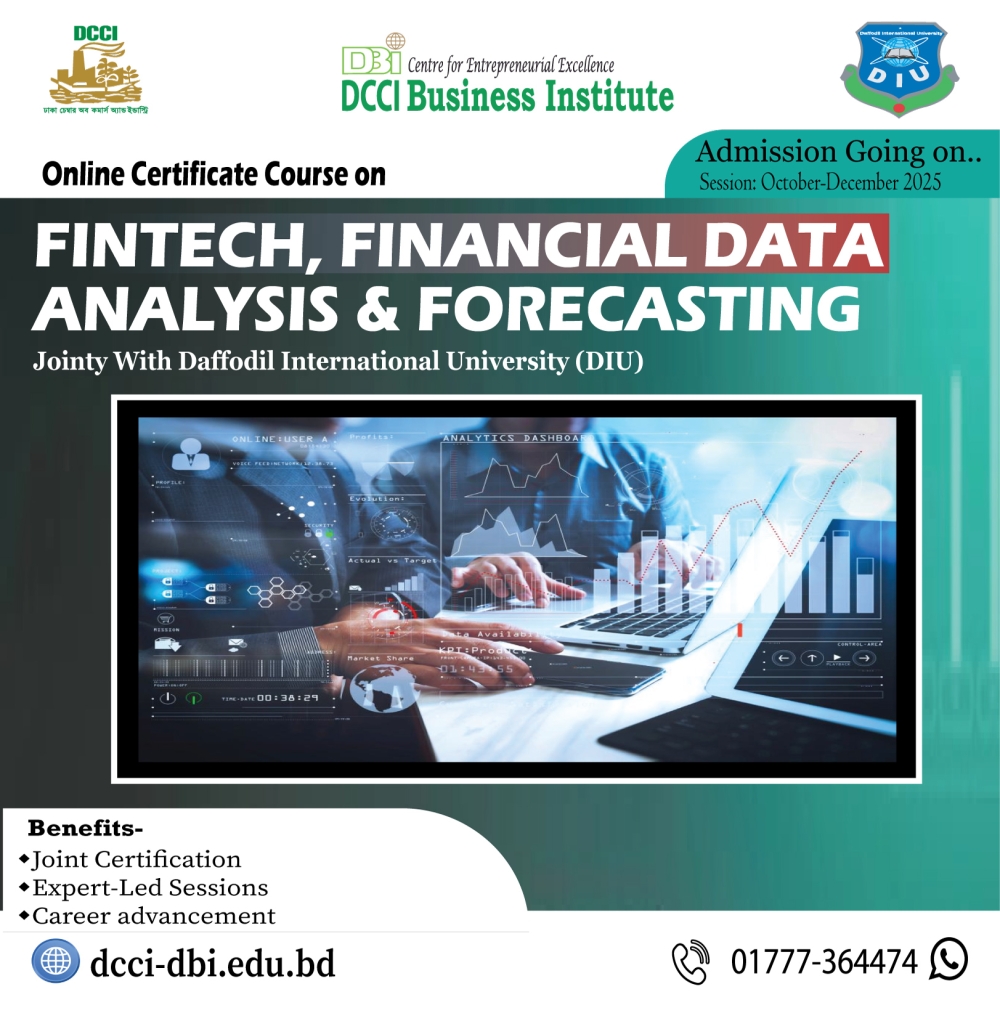 Admission is going on for the Online Certificate Course on ‘𝐅𝐢𝐧𝐓𝐞𝐜𝐡, 𝐅𝐢𝐧𝐚𝐧𝐜𝐢𝐚𝐥 𝐃𝐚𝐭𝐚 𝐀𝐧𝐚𝐥𝐲𝐬𝐢𝐬 & 𝐅𝐨𝐫𝐞𝐜𝐚𝐬𝐭𝐢𝐧𝐠’ jointly with DIU